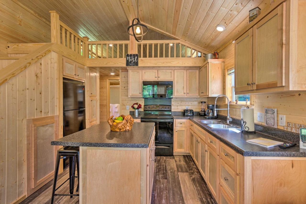 Quaint Mtn Cabin Tiny Living Near Big Adventure Brevard Exterior foto